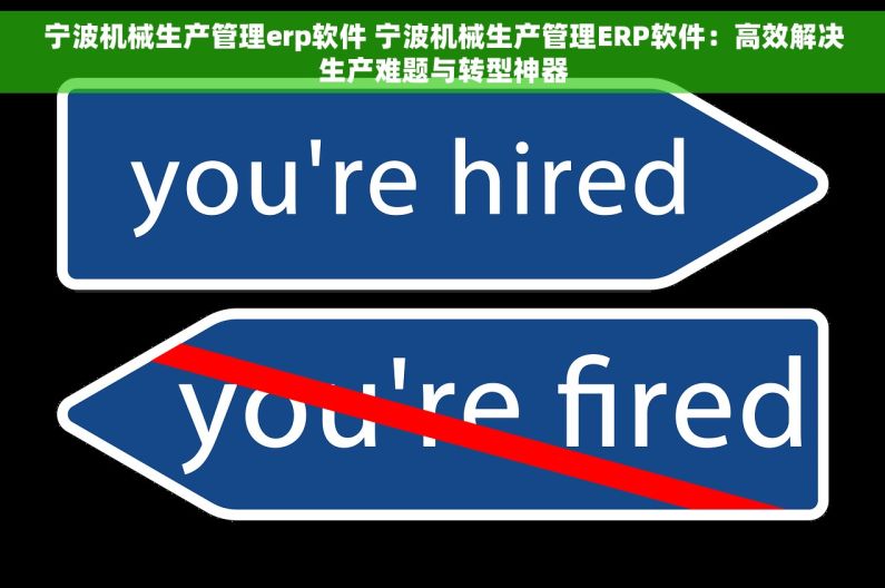 宁波机械生产管理erp软件 宁波机械生产管理ERP软件：高效解决生产难题与转型神器