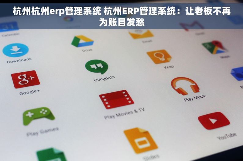 杭州杭州erp管理系统 杭州ERP管理系统：让老板不再为账目发愁
