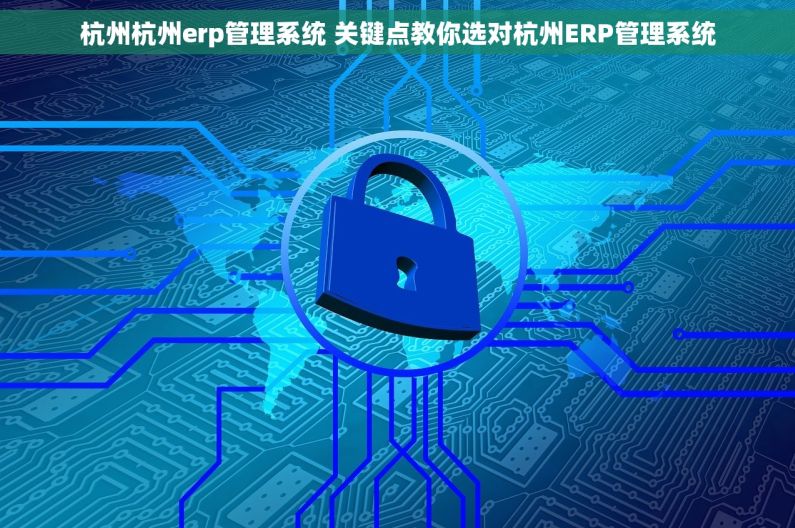 杭州杭州erp管理系统 关键点教你选对杭州ERP管理系统