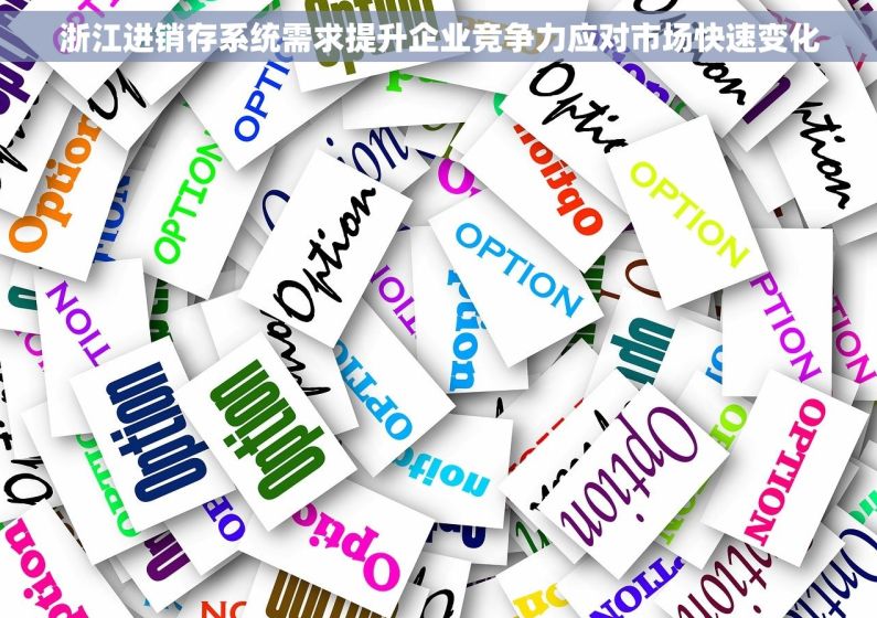 浙江进销存系统需求提升企业竞争力应对市场快速变化
