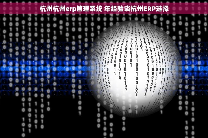 杭州杭州erp管理系统 年经验谈杭州ERP选择