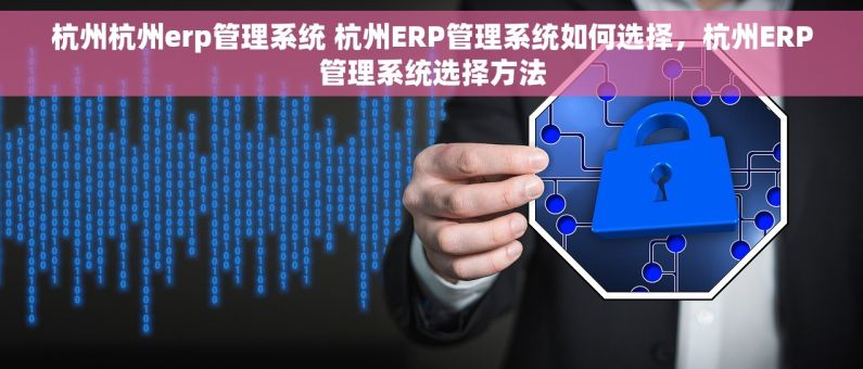 杭州杭州erp管理系统 杭州ERP管理系统如何选择，杭州ERP管理系统选择方法