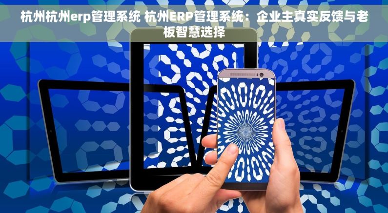 杭州杭州erp管理系统 杭州ERP管理系统：企业主真实反馈与老板智慧选择