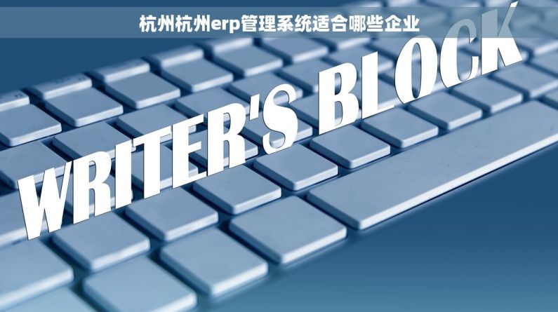 杭州杭州erp管理系统适合哪些企业