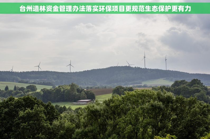 台州造林资金管理办法落实环保项目更规范生态保护更有力