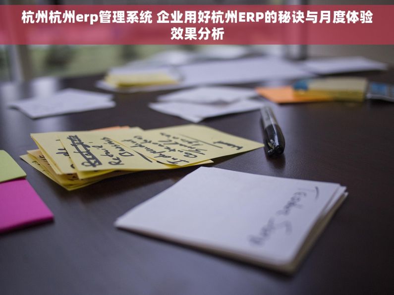 杭州杭州erp管理系统 企业用好杭州ERP的秘诀与月度体验效果分析