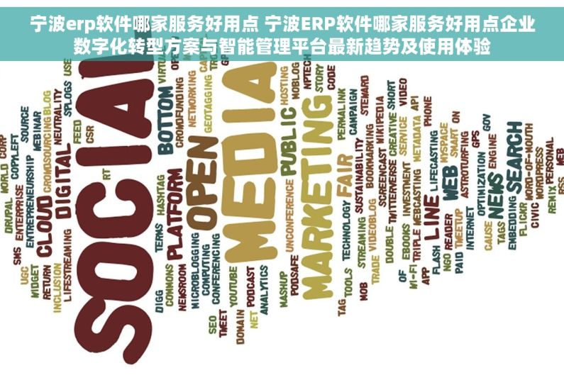 宁波erp软件哪家服务好用点 宁波ERP软件哪家服务好用点企业数字化转型方案与智能管理平台最新趋势及使用体验