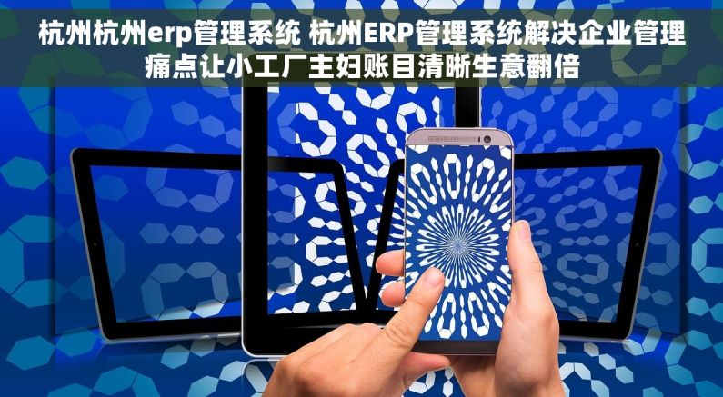 杭州杭州erp管理系统 杭州ERP管理系统解决企业管理痛点让小工厂主妇账目清晰生意翻倍