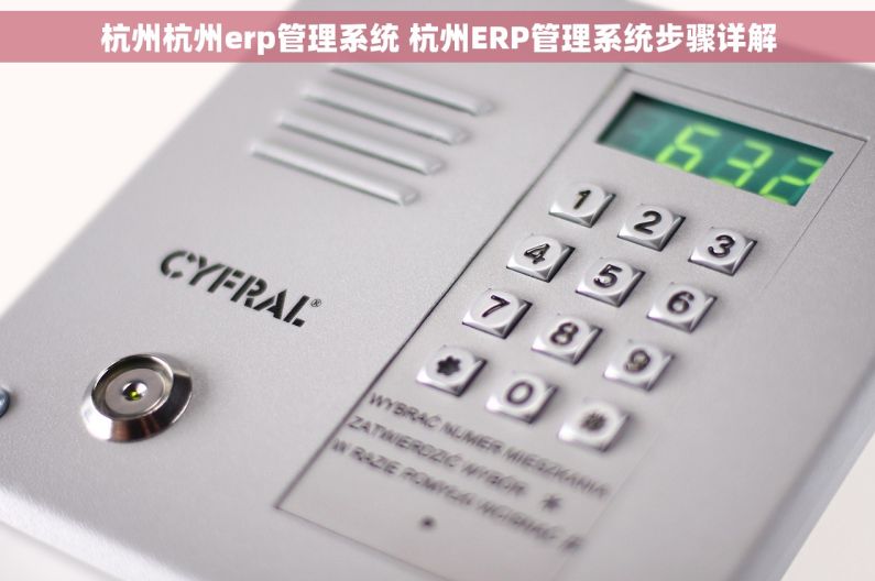 杭州杭州erp管理系统 杭州ERP管理系统步骤详解