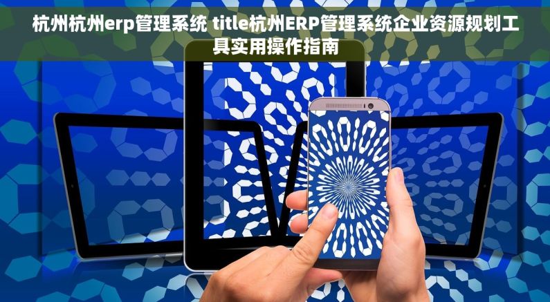 杭州杭州erp管理系统 title杭州ERP管理系统企业资源规划工具实用操作指南