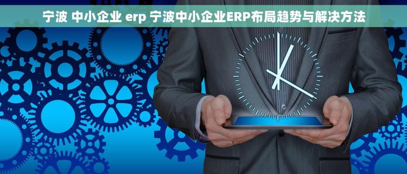 宁波 中小企业 erp 宁波中小企业ERP布局趋势与解决方法