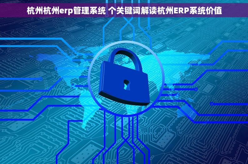杭州杭州erp管理系统 个关键词解读杭州ERP系统价值