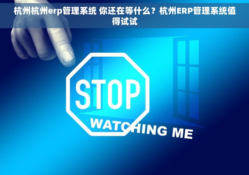 杭州杭州erp管理系统 你还在等什么？杭州ERP管理系统值得试试