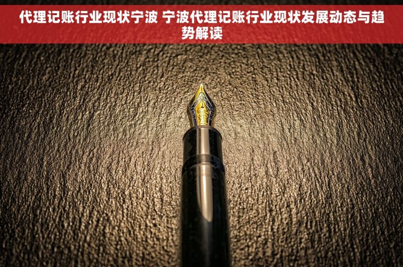 代理记账行业现状宁波 宁波代理记账行业现状发展动态与趋势解读