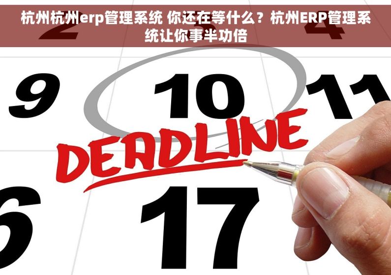 杭州杭州erp管理系统 你还在等什么？杭州ERP管理系统让你事半功倍