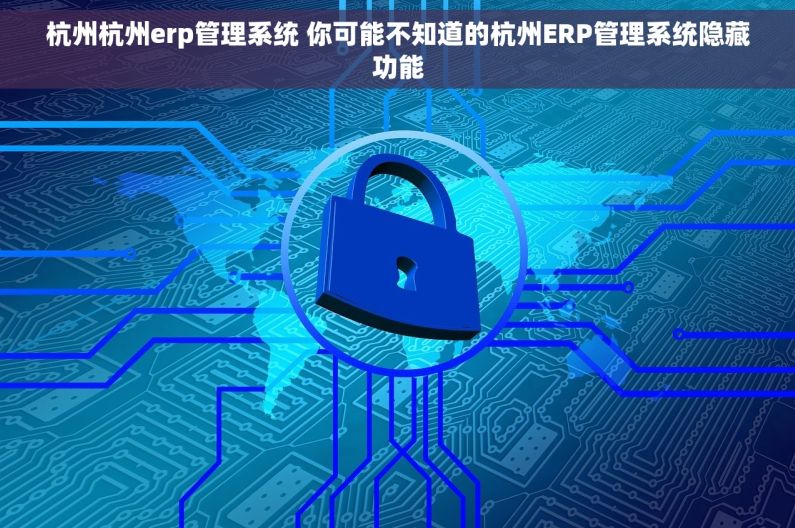 杭州杭州erp管理系统 你可能不知道的杭州ERP管理系统隐藏功能