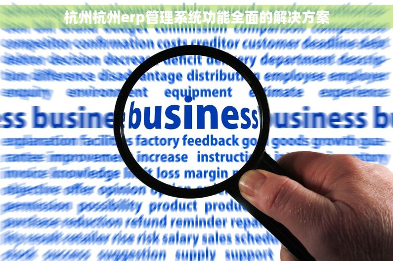 杭州杭州erp管理系统功能全面的解决方案
