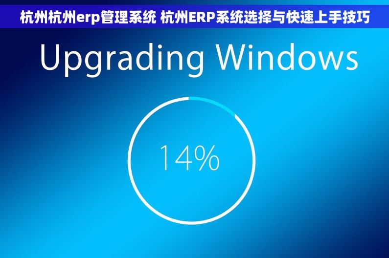 杭州杭州erp管理系统 杭州ERP系统选择与快速上手技巧