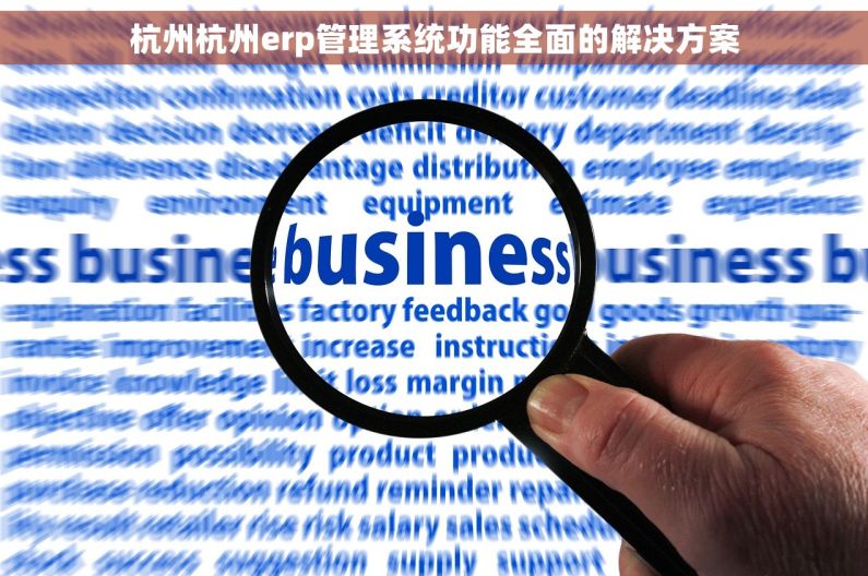 杭州杭州erp管理系统功能全面的解决方案