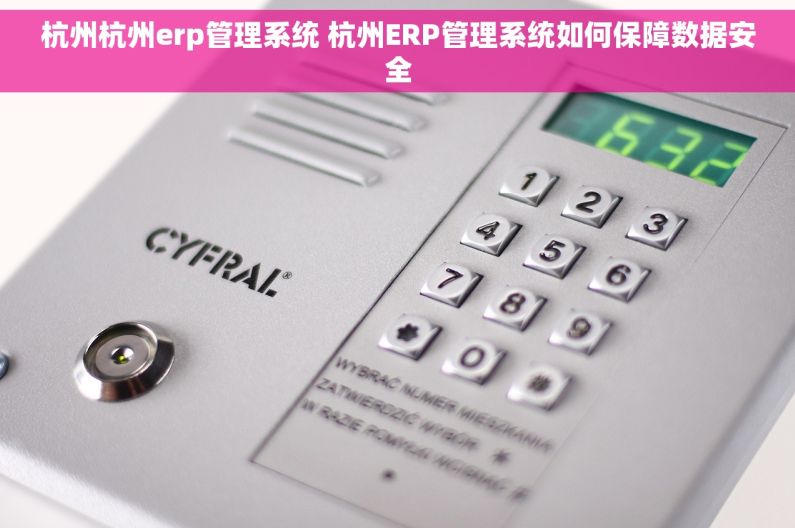杭州杭州erp管理系统 杭州ERP管理系统如何保障数据安全