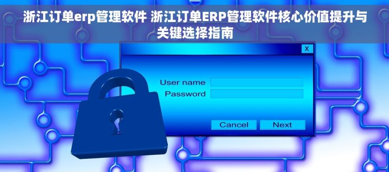 浙江订单erp管理软件 浙江订单ERP管理软件核心价值提升与关键选择指南