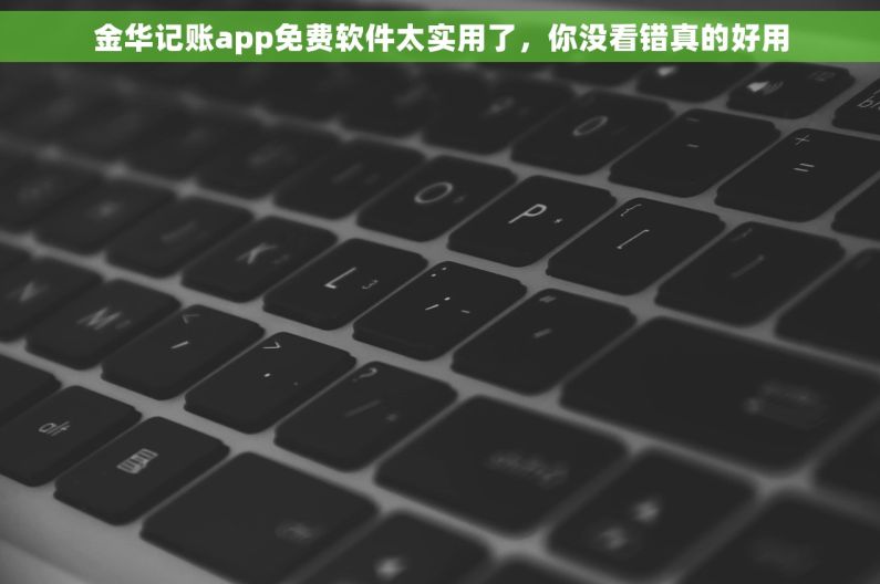 金华记账app免费软件太实用了，你没看错真的好用