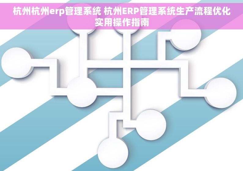 杭州杭州erp管理系统 杭州ERP管理系统生产流程优化实用操作指南