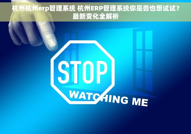 杭州杭州erp管理系统 杭州ERP管理系统你是否也想试试？最新变化全解析