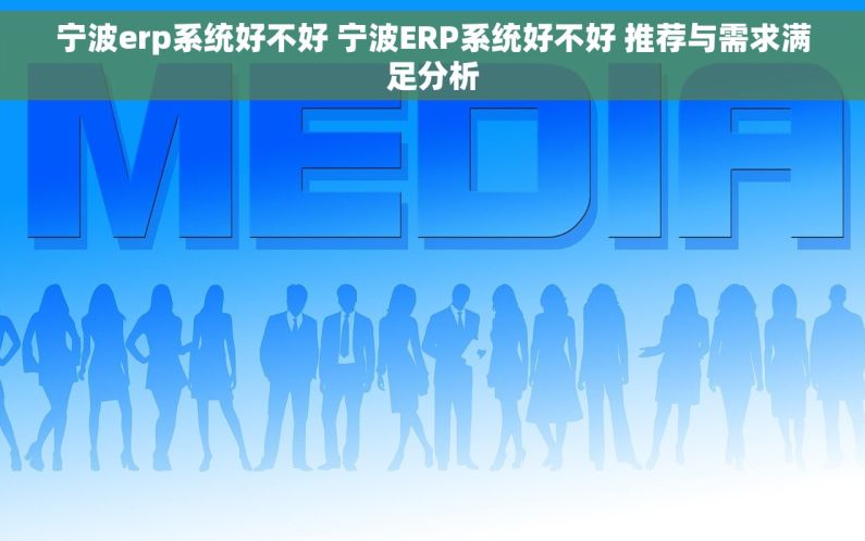 宁波erp系统好不好 宁波ERP系统好不好 推荐与需求满足分析