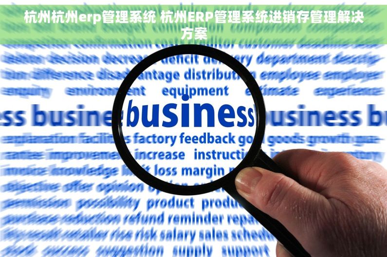 杭州杭州erp管理系统 杭州ERP管理系统进销存管理解决方案