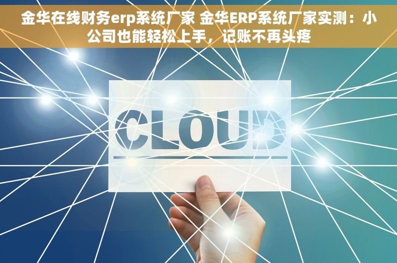 金华在线财务erp系统厂家 金华ERP系统厂家实测：小公司也能轻松上手，记账不再头疼