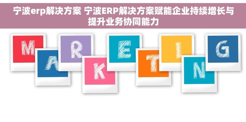 宁波erp解决方案 宁波ERP解决方案赋能企业持续增长与提升业务协同能力