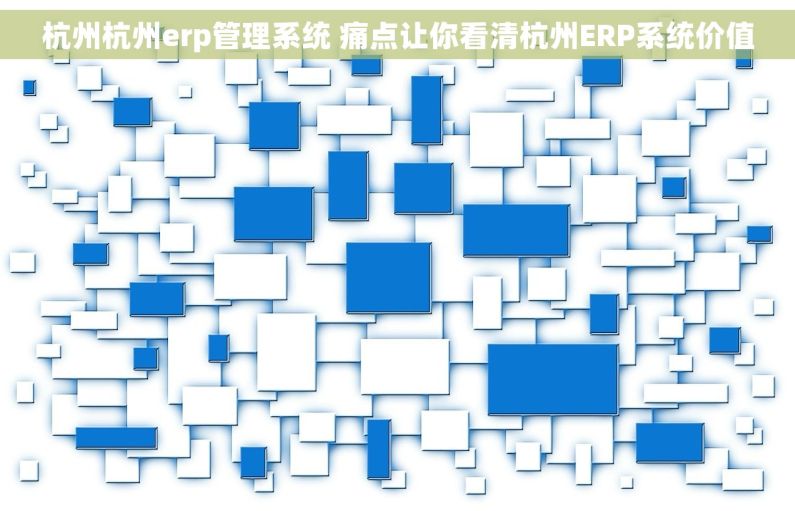 杭州杭州erp管理系统 痛点让你看清杭州ERP系统价值