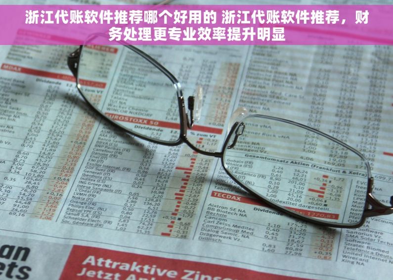 浙江代账软件推荐哪个好用的 浙江代账软件推荐，财务处理更专业效率提升明显