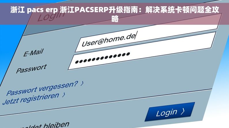 浙江 pacs erp 浙江PACSERP升级指南：解决系统卡顿问题全攻略