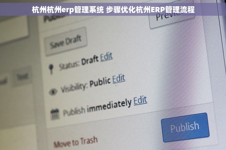 杭州杭州erp管理系统 步骤优化杭州ERP管理流程