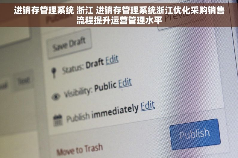 进销存管理系统 浙江 进销存管理系统浙江优化采购销售流程提升运营管理水平