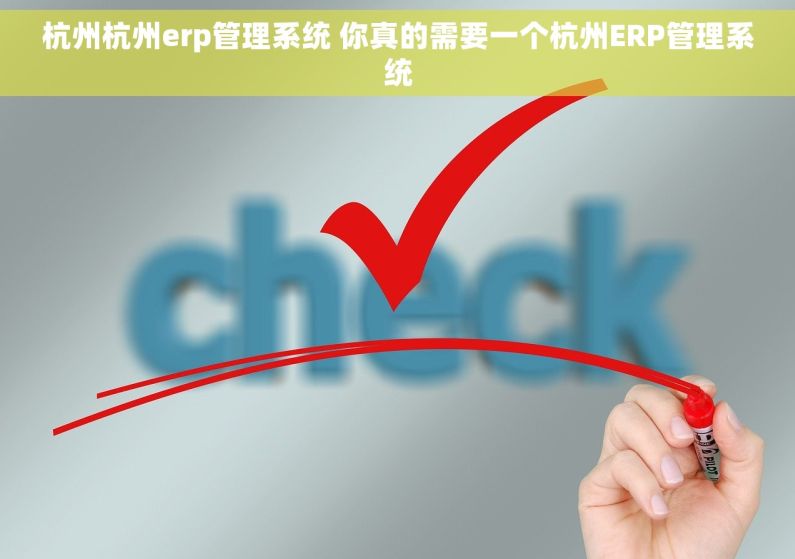 杭州杭州erp管理系统 你真的需要一个杭州ERP管理系统