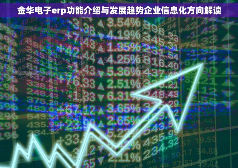 金华电子erp功能介绍与发展趋势企业信息化方向解读