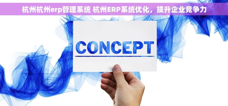 杭州杭州erp管理系统 杭州ERP系统优化，提升企业竞争力