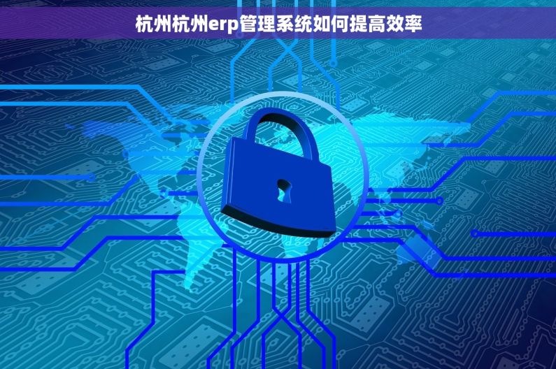 杭州杭州erp管理系统如何提高效率