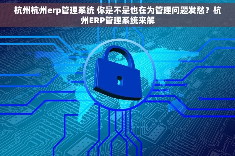 杭州杭州erp管理系统 你是不是也在为管理问题发愁？杭州ERP管理系统来解