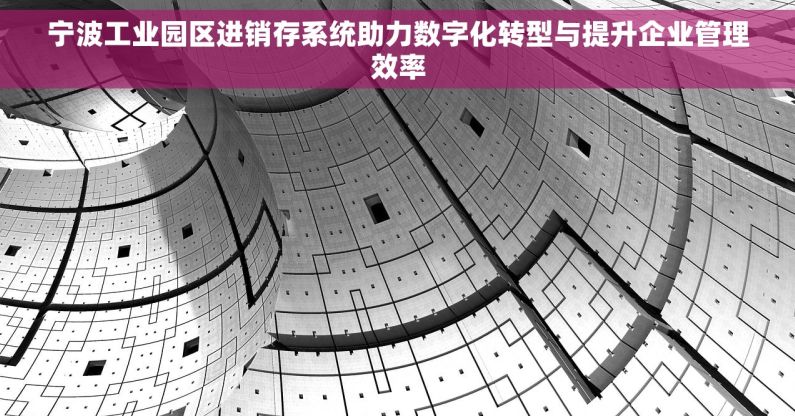 宁波工业园区进销存系统助力数字化转型与提升企业管理效率