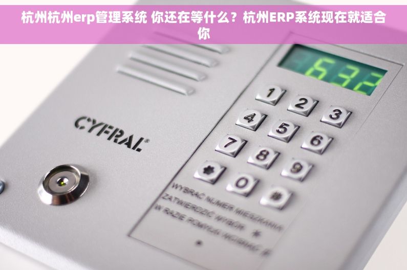 杭州杭州erp管理系统 你还在等什么？杭州ERP系统现在就适合你