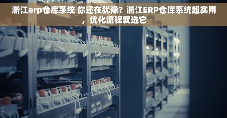 浙江erp仓库系统 你还在犹豫？浙江ERP仓库系统超实用，优化流程就选它