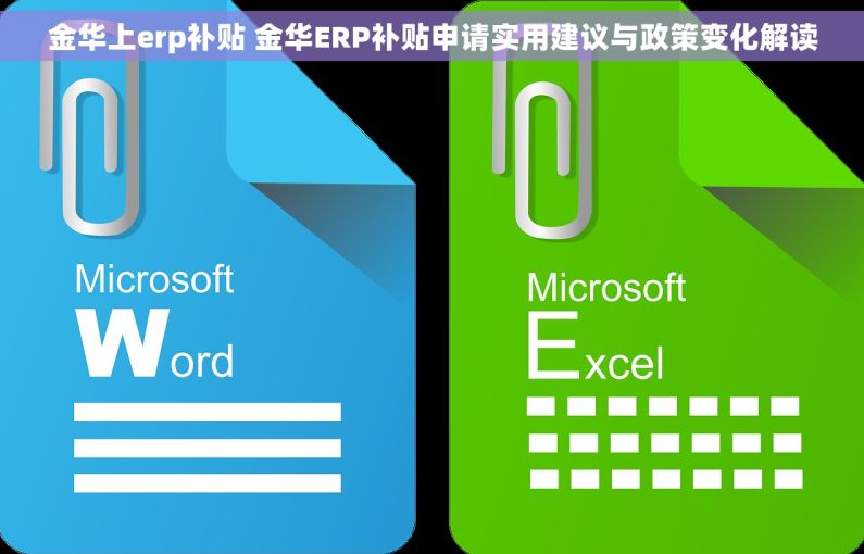 金华上erp补贴 金华ERP补贴申请实用建议与政策变化解读