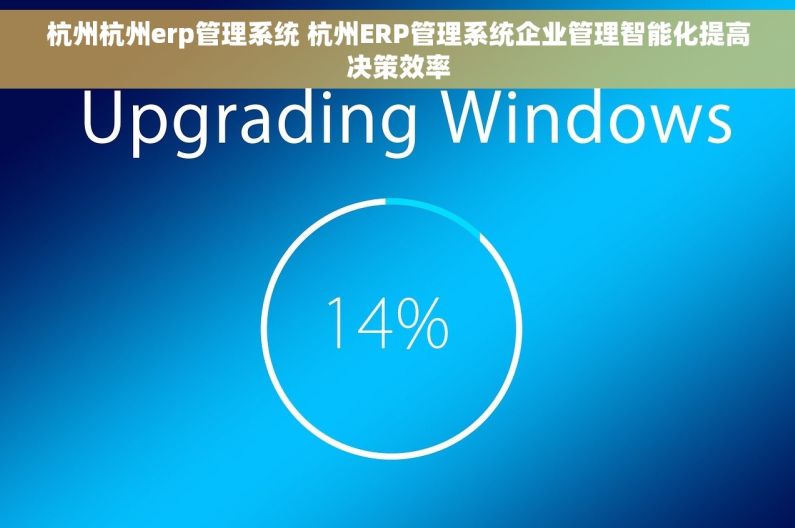 杭州杭州erp管理系统 杭州ERP管理系统企业管理智能化提高决策效率