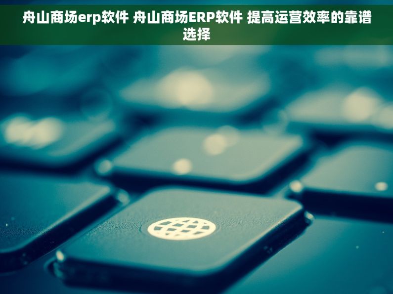 舟山商场erp软件 舟山商场ERP软件 提高运营效率的靠谱选择