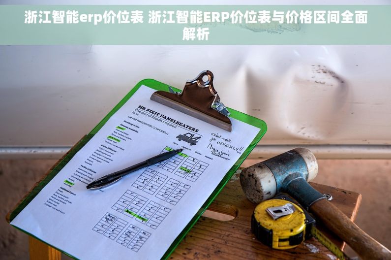 浙江智能erp价位表 浙江智能ERP价位表与价格区间全面解析