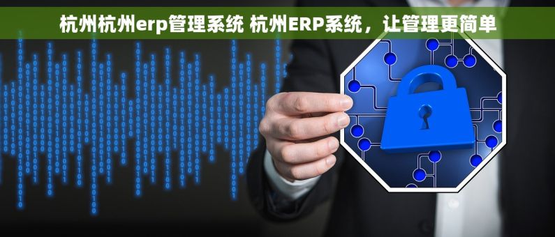 杭州杭州erp管理系统 杭州ERP系统，让管理更简单